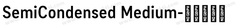 SemiCondensed Medium字体转换